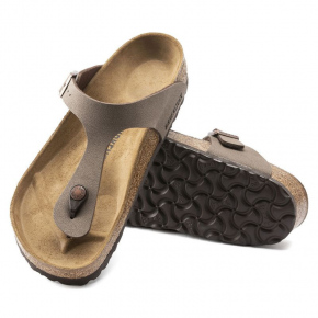 Dámske nazúvaky / žabky GIZEH BS 0043753 Hnedo béžová - Birkenstock