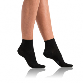 Dámske ponožky z bio bavlny netlačiace GREEN ECOSMART COMFORT čierne - BELLINDA