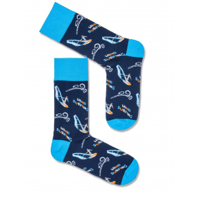 Pánske ponožky 0125 Windsurfing modré - Milena