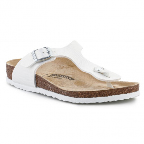 Dámske nazúvaky / žabky Gizeh BS Jr 1027260 Biela s hnedou - Birkenstock